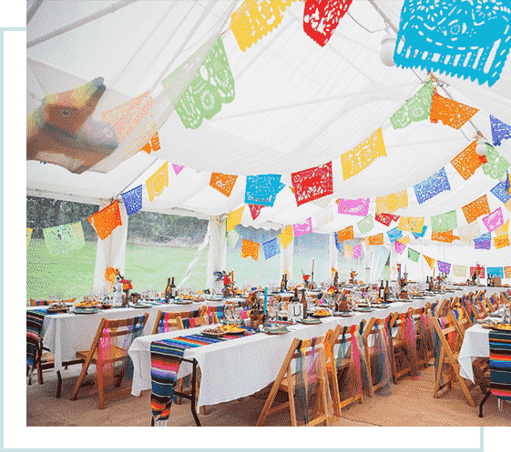 themed stretch tent hire
